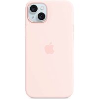Чохол iPhone 15 Pro Max Silicone Case with MagSafe light pink 