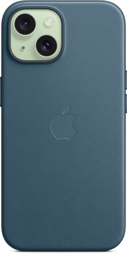 Чохол iPhone 15 Pro FineWoven Case with MagSafe pacific blue : фото 2 - UkrApple