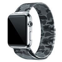 Ремінець xCase для Apple watch 42/44/45/49 mm Milanese Loop Metal Military Gray