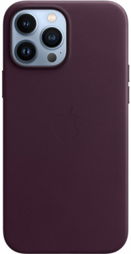 Чохол для iPhone 13 Pro Leather Case with MagSafe Dark Cherry: фото 4 - UkrApple