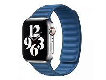 Ремінець xCase для Apple watch 42/44/45/49 mm Leather Link blue