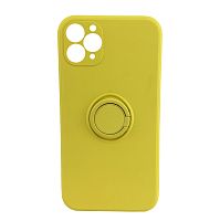 Чохол xCase для iPhone 11 Pro Silicone Case Full Camera Ring Yellow