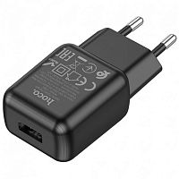 Мережева зарядка Hoco C96A single port charger sett black