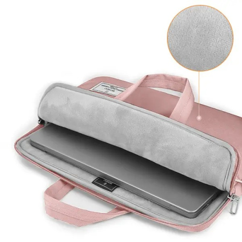 Сумка для ноутбука 14'' Wiwu Vivi Laptop Handbag pink: фото 6 - UkrApple