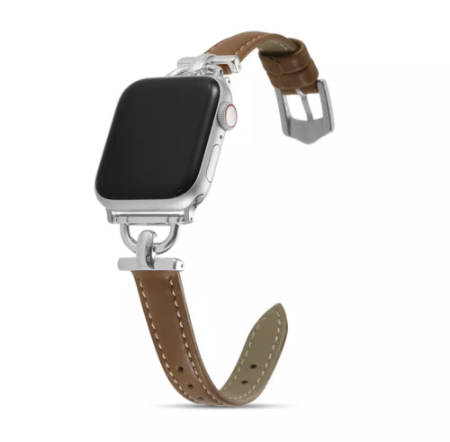 Ремінець для Apple Watch 42/44/45/49 mm Leather New brown - UkrApple