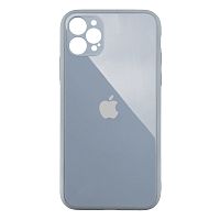 Чохол для iPhone 12 Pro Glass Pastel Full Camera Mist blue