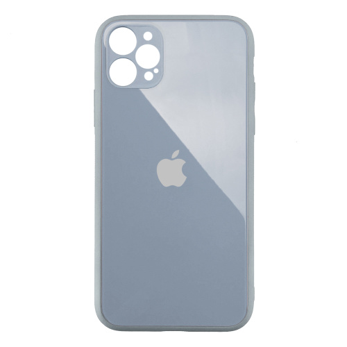 Чохол для iPhone 12 Pro Glass Pastel Full Camera Mist blue - UkrApple