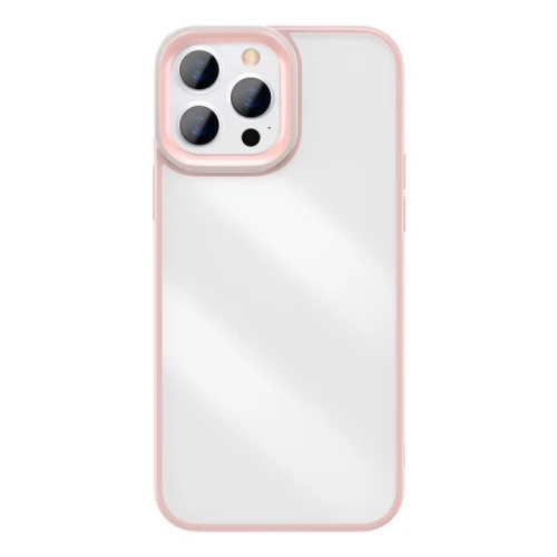 Чохол iPhone 13 Pro Max Baseus Crystal Case pink: фото 2 - UkrApple