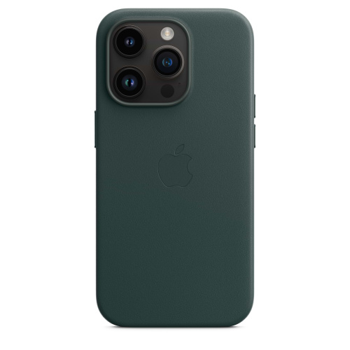 Чохол iPhone 14 Leather Case with MagSafe A forest green: фото 4 - UkrApple