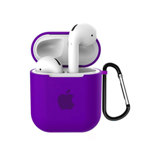 Чехол для AirPods/AirPods 2 silicone case with Apple Ultra violet - UkrApple