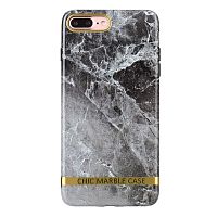 Чехол накладка xCase на iPhone 7 Plus/8 Plus chic marble серый