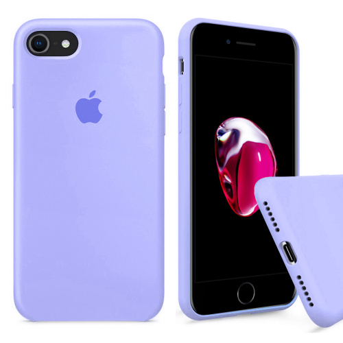 Чехол накладка xCase для iPhone 7/8/SE 2020 Silicone Case Full фиалковый - UkrApple