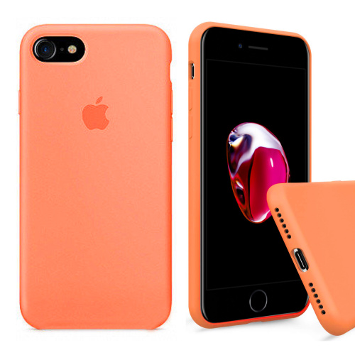 Чехол накладка xCase для iPhone 7/8/SE 2020 Silicone Case Full papaya - UkrApple