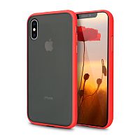 Чехол накладка xCase для iPhone XS Max Gingle series red
