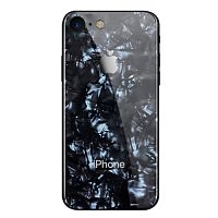 Чехол  накладка xCase для iPhone 7/8/SE 2020 Glass Marble case black