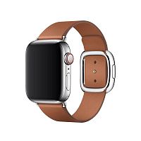 Ремінець xCase для Apple watch 38/40/41 mm Modern Buckle Leather silver brown