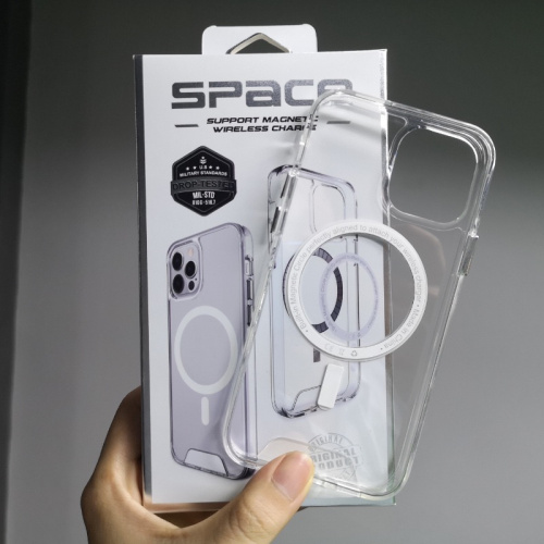 Чохол iPhone 15 Plus Space Case with MagSafe сlear: фото 18 - UkrApple