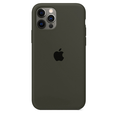 Чохол накладка xCase для iPhone 12 Pro Max Silicone Case Full Dark Olive - UkrApple