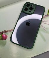 Чохол iPhone 13 Pro Max Crystal Case Full Camera green