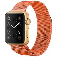Ремінець xCase для Apple watch 42/44/45/49 mm Milanese Loop Metal Orange (помаранчовий)