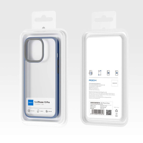 Чохол накладка Rock на iPhone 13 Pro Max Guard Series Clear Blue: фото 6 - UkrApple