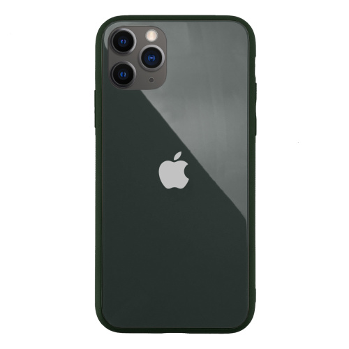 Чохол накладка xCase на iPhone 11 Pro Glass Pastel Case Logo forest green - UkrApple