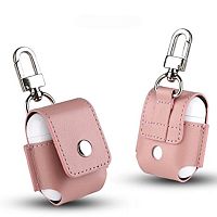 Чехол для AirPods/AirPods 2 Leather case розовый