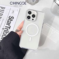 Чохол iPhone 15 Shield Metal with MagSafe white 