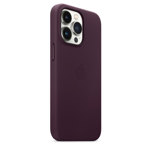 Чохол для iPhone 13 Pro Max Leather Case with MagSafe Dark Cherry: фото 2 - UkrApple