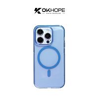 Чохол iPhone 15 Pro Protected transparent blue 
