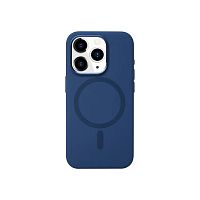 Чохол iPhone 15 Pro Max No Logo Silicone Case with MagSafe storm blue 