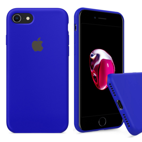 Чехол накладка xCase для iPhone 7/8/SE 2020 Silicone Case Full ultramarine - UkrApple