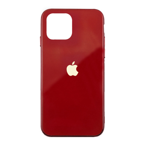Чохол накладка xCase на iPhone 11 Pro Glass Case Logo Metallic red - UkrApple