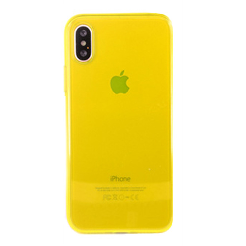 Чехол накладка xCase на iPhone Х/XS Transparent Yellow - UkrApple