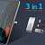Перехідник adapter USB-C Hub 3in1 Wiwu C2H gray: фото 6 - UkrApple