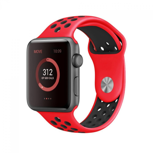 Ремінець xCase для Apple Watch 42/44/45/49 mm Sport Nike Red black - UkrApple