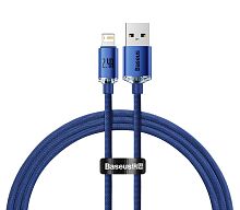 USB кабель Lightning 200cm Baseus Crystal Shine 2.4A blue