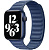Ремінець для Apple Watch 42/44/45/49 mm Leather Link baltic blue - UkrApple
