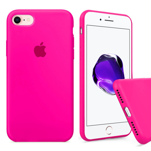 Чехол накладка xCase для iPhone 7/8/SE 2020 Silicone Case Full barbie pink - UkrApple