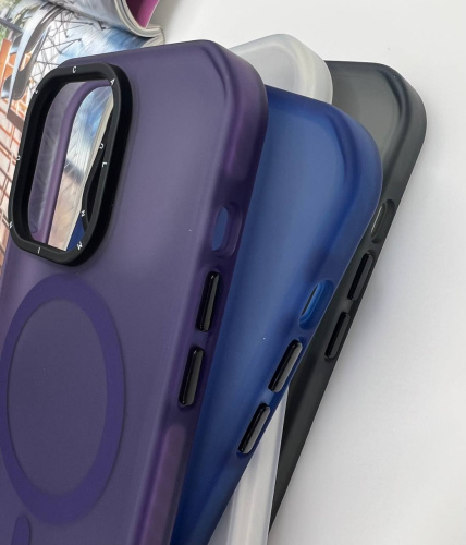 Чохол iPhone 15 Frosted with MagSafe purple : фото 8 - UkrApple