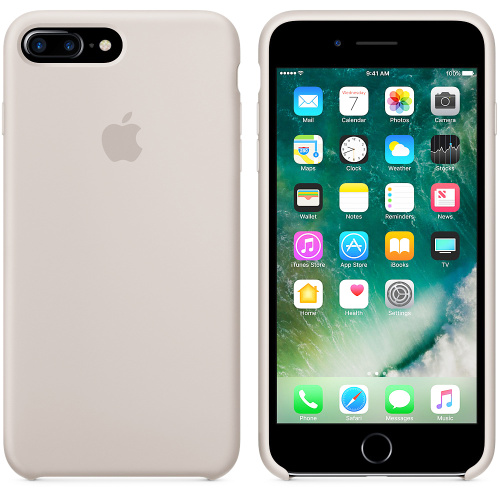 Чехол накладка xCase на iPhone 7 Plus/8 Plus Silicone Case светло-серый: фото 2 - UkrApple