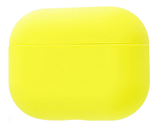 Чехол для AirPods PRO silicone case Slim yellow