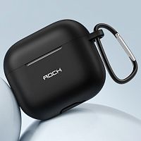 Чохол для AirPods 3 Rock Silicone Protection with Hook black
