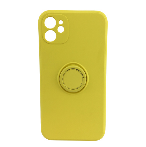 Чохол xCase для iPhone 11 Silicone Case Full Camera Ring Yellow - UkrApple