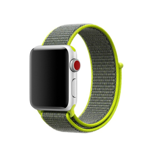 Ремінець xCase для Apple Watch 42/44/45/49 mm Nylon Sport Loop Flash Olive - UkrApple