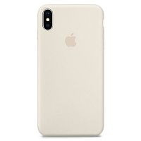 Чехол накладка xCase для iPhone XS Max Silicone Case Full молочный