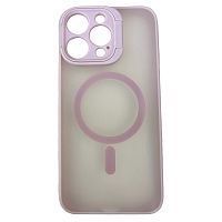 Чохол iPhone 15 Pro Stand Camera with MagSafe pink