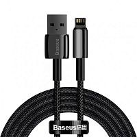 USB кабель Lightning 200cm Baseus Tungsten Gold Fast 2.4A black