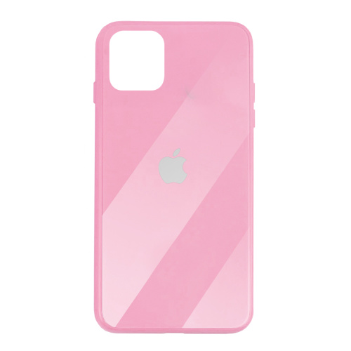 Чохол накладка xCase на iPhone 11 Pro Max Glass Case Logo pink - UkrApple