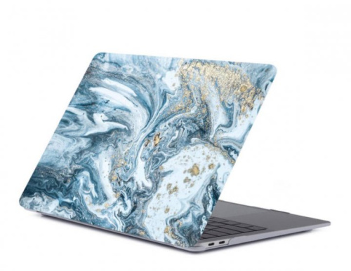 Чохол накладка DDC для MacBook Air 13.3" (2018/2019/2020) picture marble blue - UkrApple